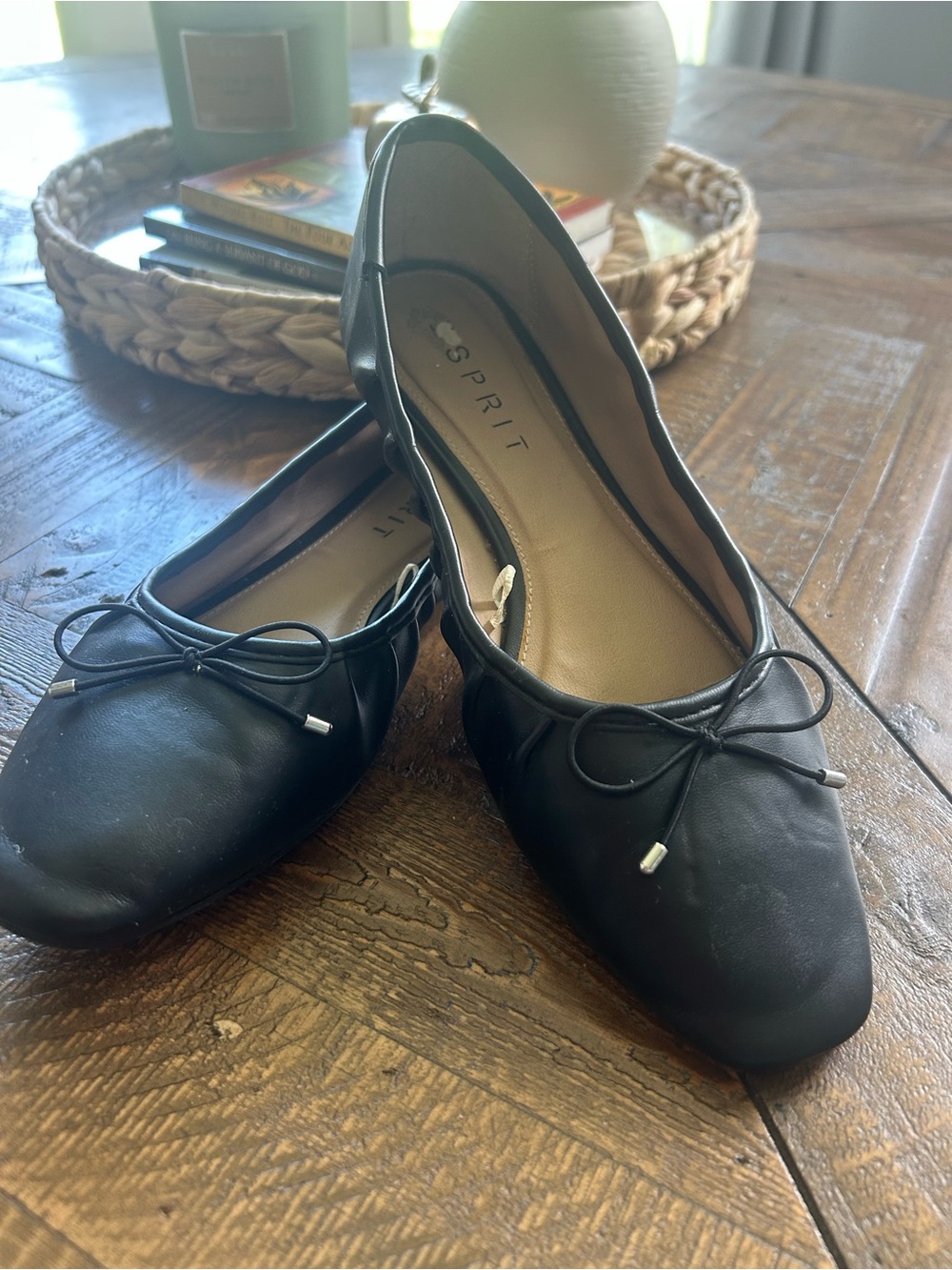 Esprit Black Bow Ballet Flats for Women